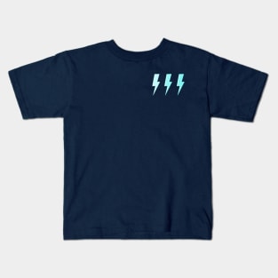 Blue Lightning bolts Kids T-Shirt